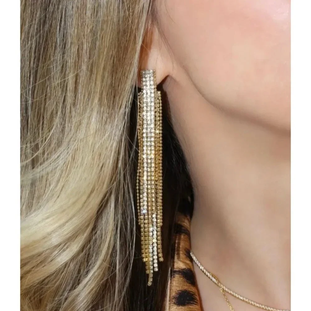 NEW Jackie Mack Rachel Zoe Adhara Limited Edition Chandelier Earrings NEW